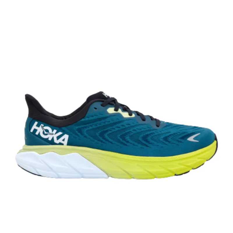 Hoka Men's Arahi 6 Running Shoes in Blue Graphite / Blue Coral